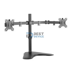 SOPORTE ARGOMTECH DE ESCRITORIO PARA DOBLE MONITOR 32" ARG-BR-1604