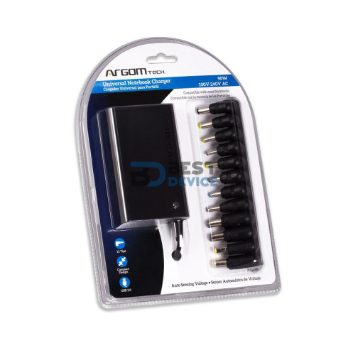 CARGADOR PARA NOTEBOOK ARGOMTECH SLIM ARG-AC-0097 12P
