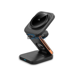 CARGADOR ARGOMTECH ARG-AC-0144BK PLEGABLE 3 EN 1 CARGA RAPIDA
