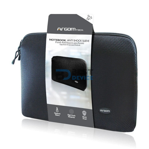 MALETIN ARGOMTECH ARG-SL-0014B 14" ANTI SHOCK NEGRA