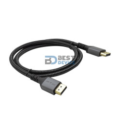 CABLE FTX FTX-DP8K-AG1 DP-DP M/M 1M 8K/60HZ/1.4/32GBPS NEGRO