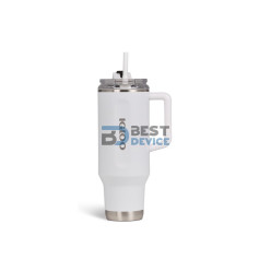 VASO TÉRMICO IGLOO 1.2L SSTL FLIP 'N' SIP TRAVEL MUG BLANCO 71226 CON PAJITA