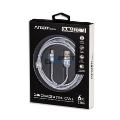 CABLE ARGOMTECH ARG-CB-0021WT MICRO USB TO USB 1.8M BLANCO