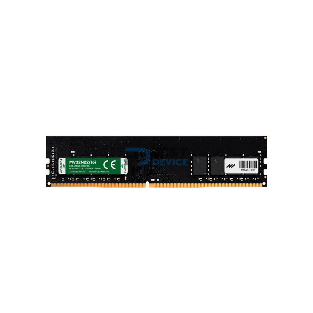 MEMORIA RAM MACROVIP 16GB DDR4 3200 MHZ