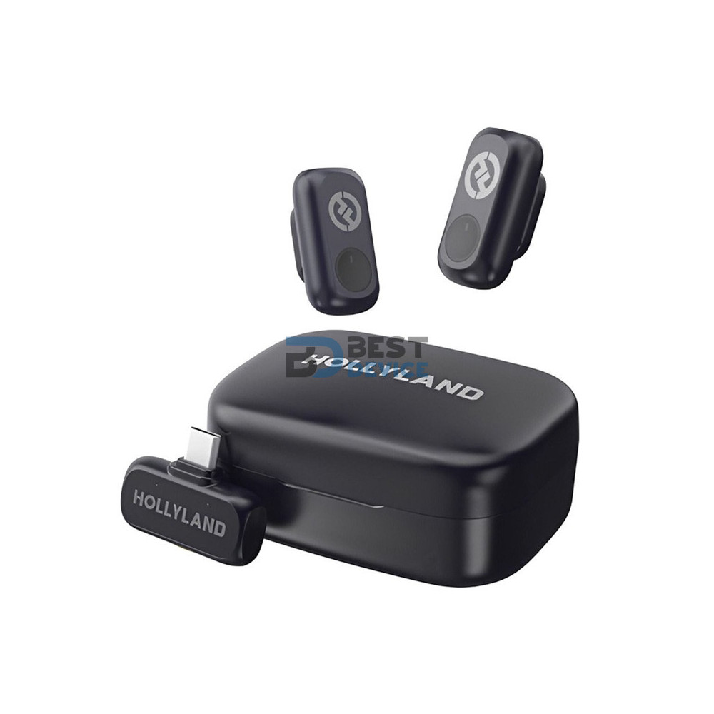 MICROFONO HOLLYLAND LARK A1 DUO PARA SMARTPHONE CON USB-C