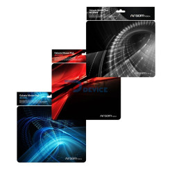 MOUSE PAD ARGOMTECH ARG-AC-1235RD 8.5X10"NEGRO/ROJ