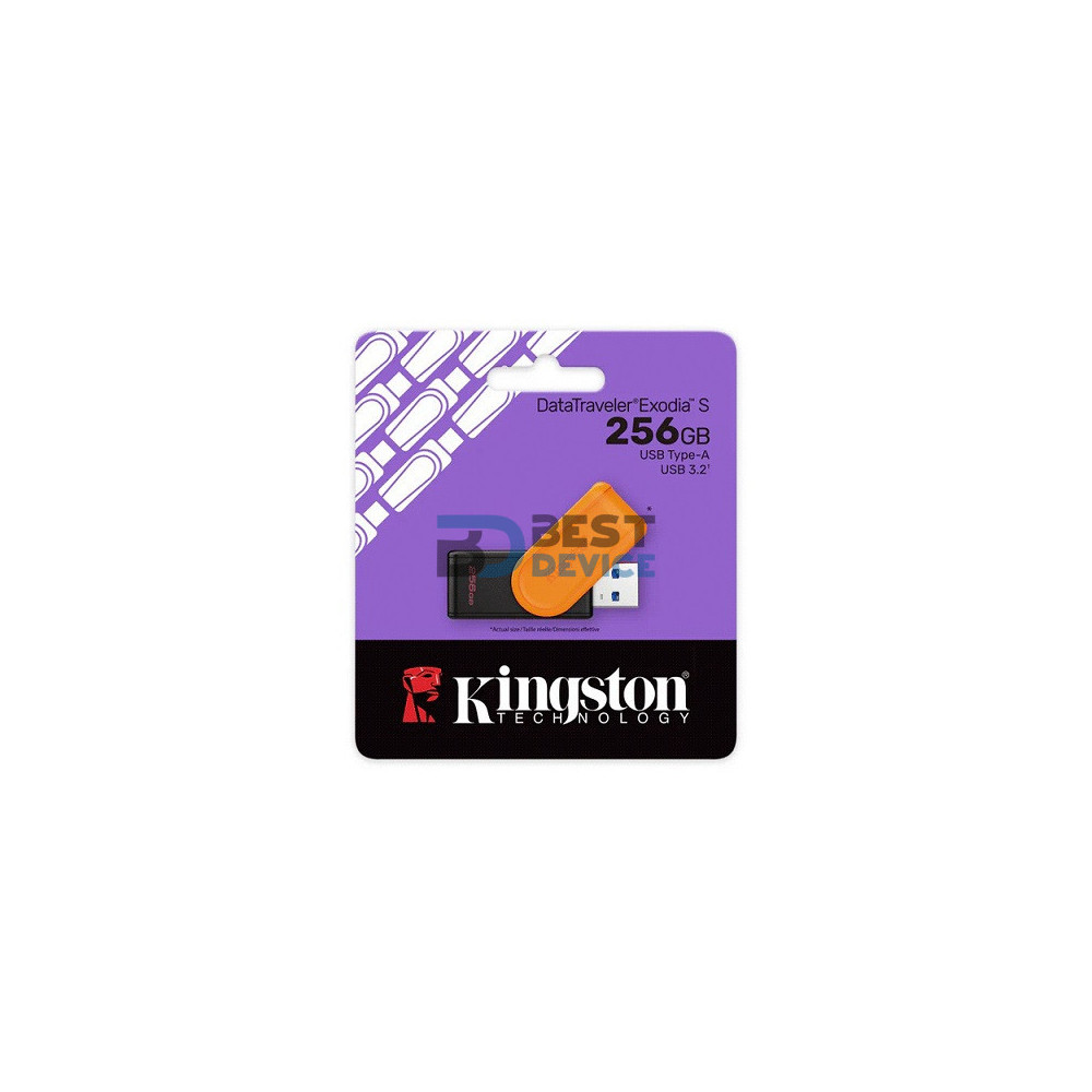 PENDRIVE KINGSTON 256GB DATATRAVELER EXODIA S DTXS/256GB USB-A 3.2