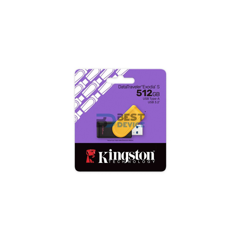 PENDRIVE KINGSTON 512GB DATATRAVELER EXODIA S DTXS/512GB USB-A 3.2