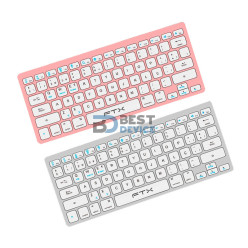 TECLADO BT FTXB1000 ULTRA SLIM POR/PLATA