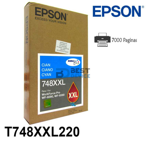 TINTA EPSON T748XXL220-A CYAN (WF-6090/6590)