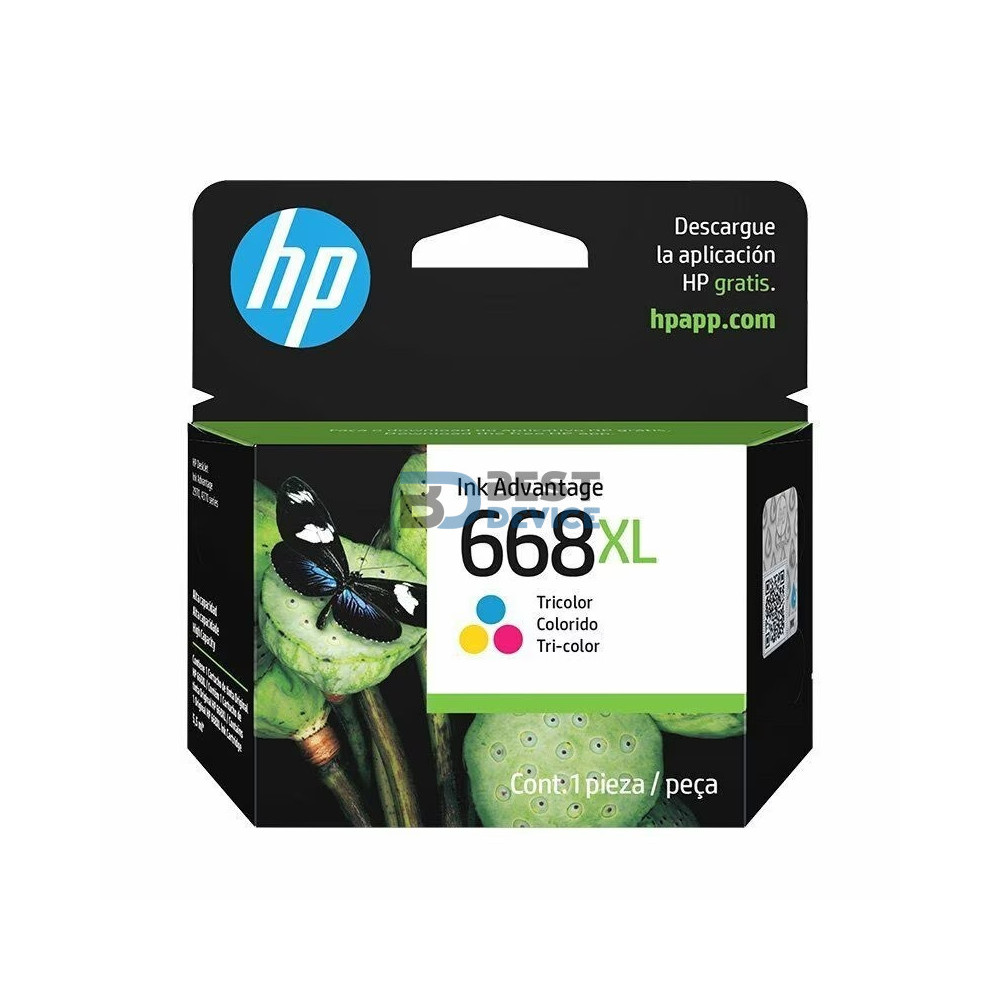 TINTA HP 668XL COLOR 7FP38VL
