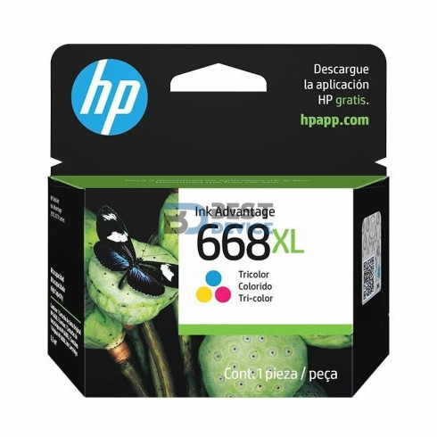TINTA HP 668XL COLOR 7FP38VL