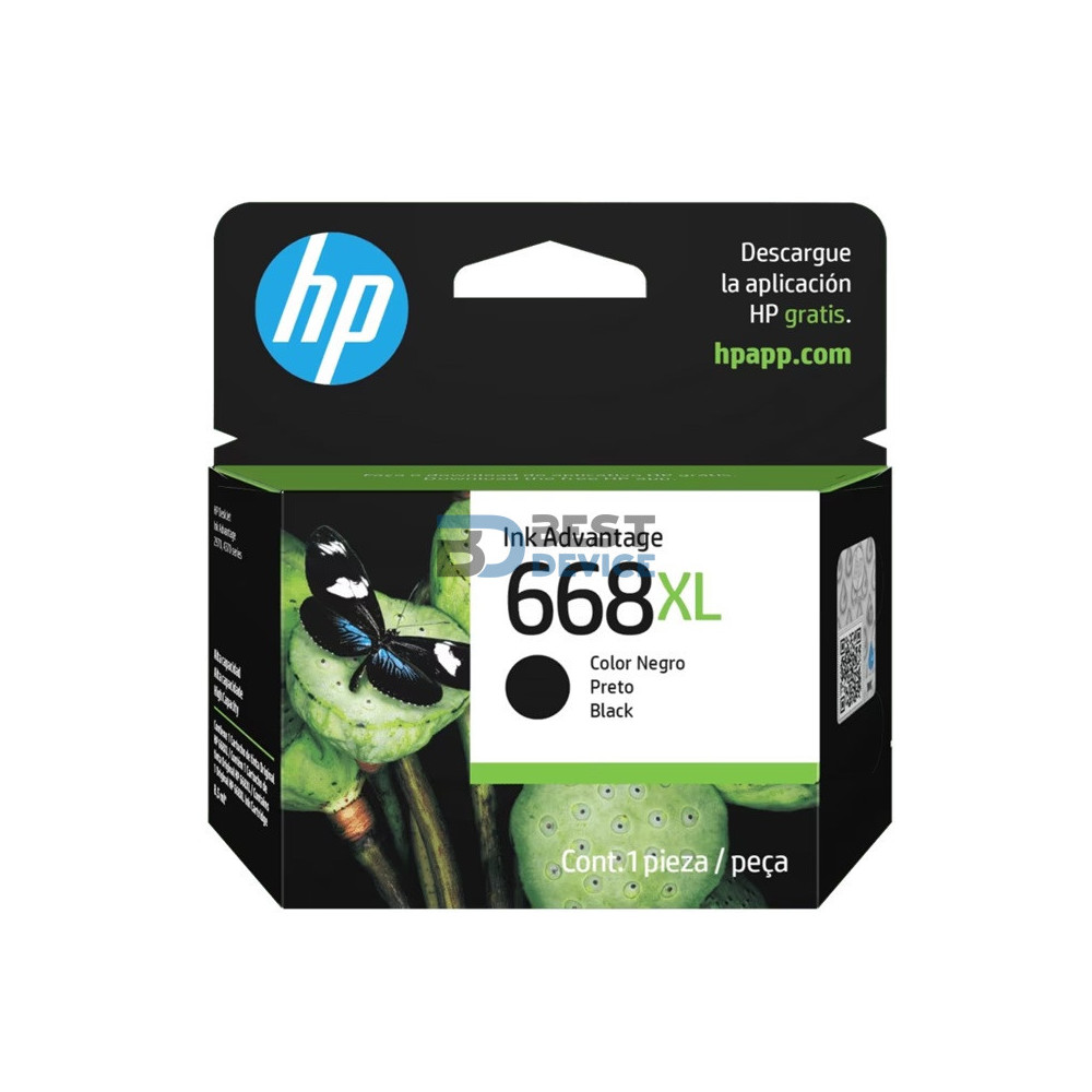 TINTA HP 668XL NEGRO 7FP39VL