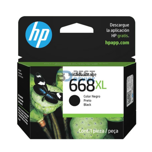 TINTA HP 668XL NEGRO 7FP39VL