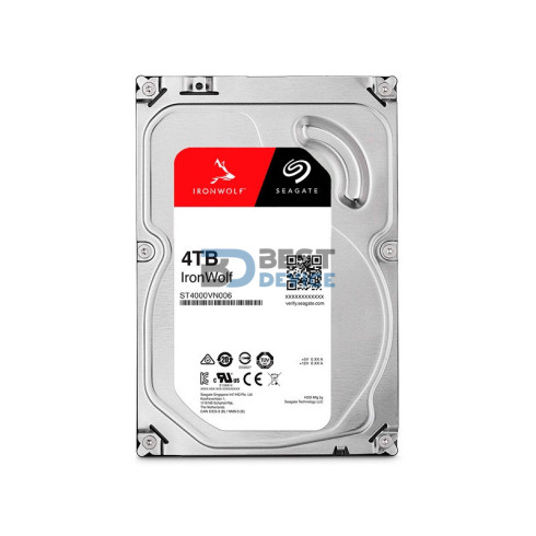 DISCO DURO SEAGATE SATA3 4TB IRONWOLF NAS 5400 256MB ST4000VN006