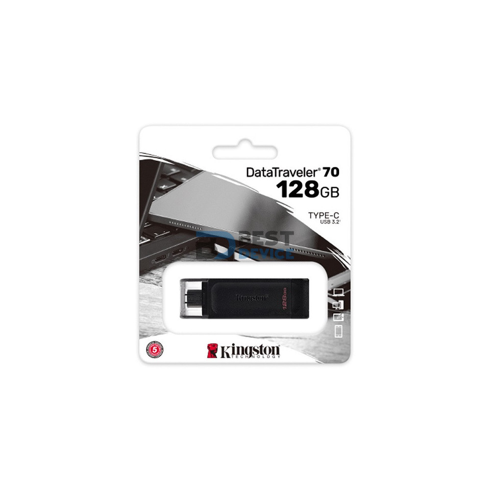 PENDRIVE KINSGTON DATATRAVELER 70 128GB DT70/128GB USB-C 3.2