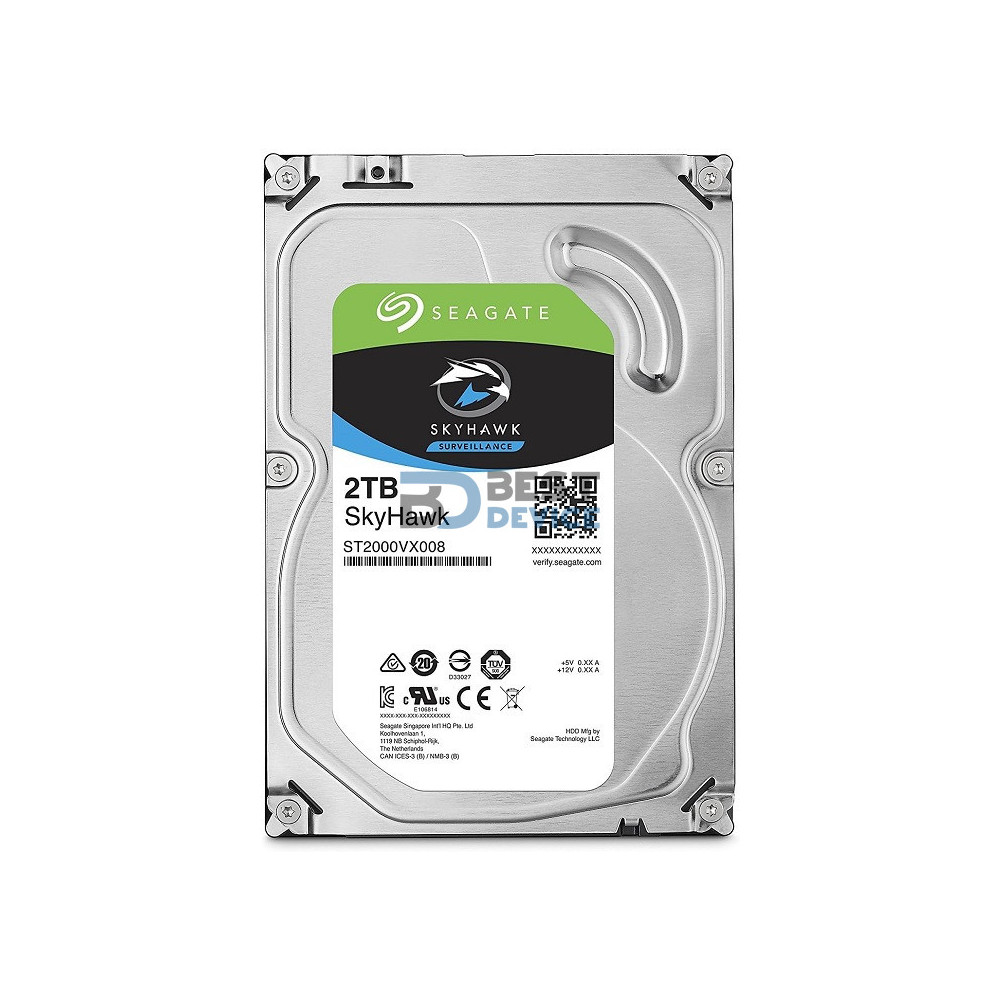 DISCO DURO SEAGATE 2 TB 5400 SURVEILLANCE 256MB
