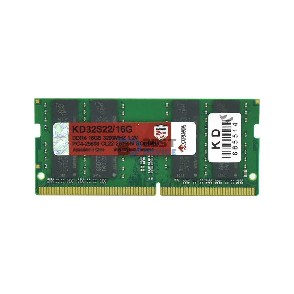 MEMORIA RAM PARA NOTEBOOK DDR4 KEEPDATA 16GB 3200 MHZ