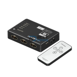 SWITCH ARGOMTECH ARG-AV-5125 5 PUERTOS HDMI 4K HD