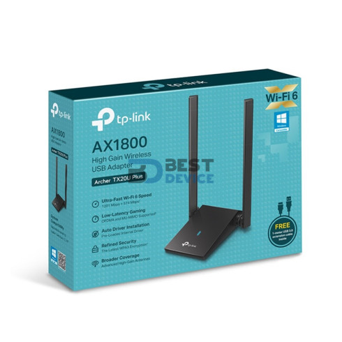 ADAPTADOR WIFI TP-LINK ARCHER TX20U PLUS AX1800
