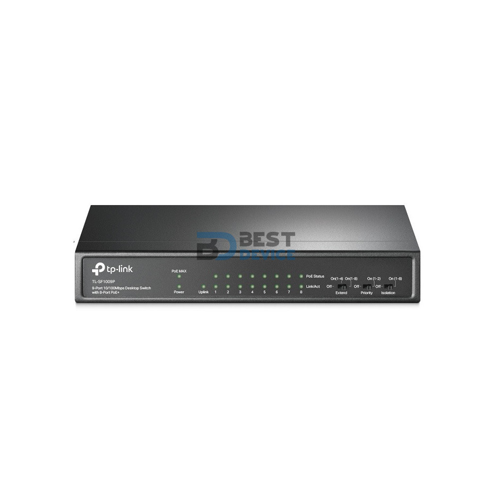 SWITCH TP-LINK 9P LAN TL-SF1009P PoE
