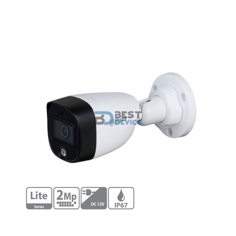 CÁMARA DAHUA HAC-HFW1209CP-LED BULLET 2MP LITE 2.8MM 12