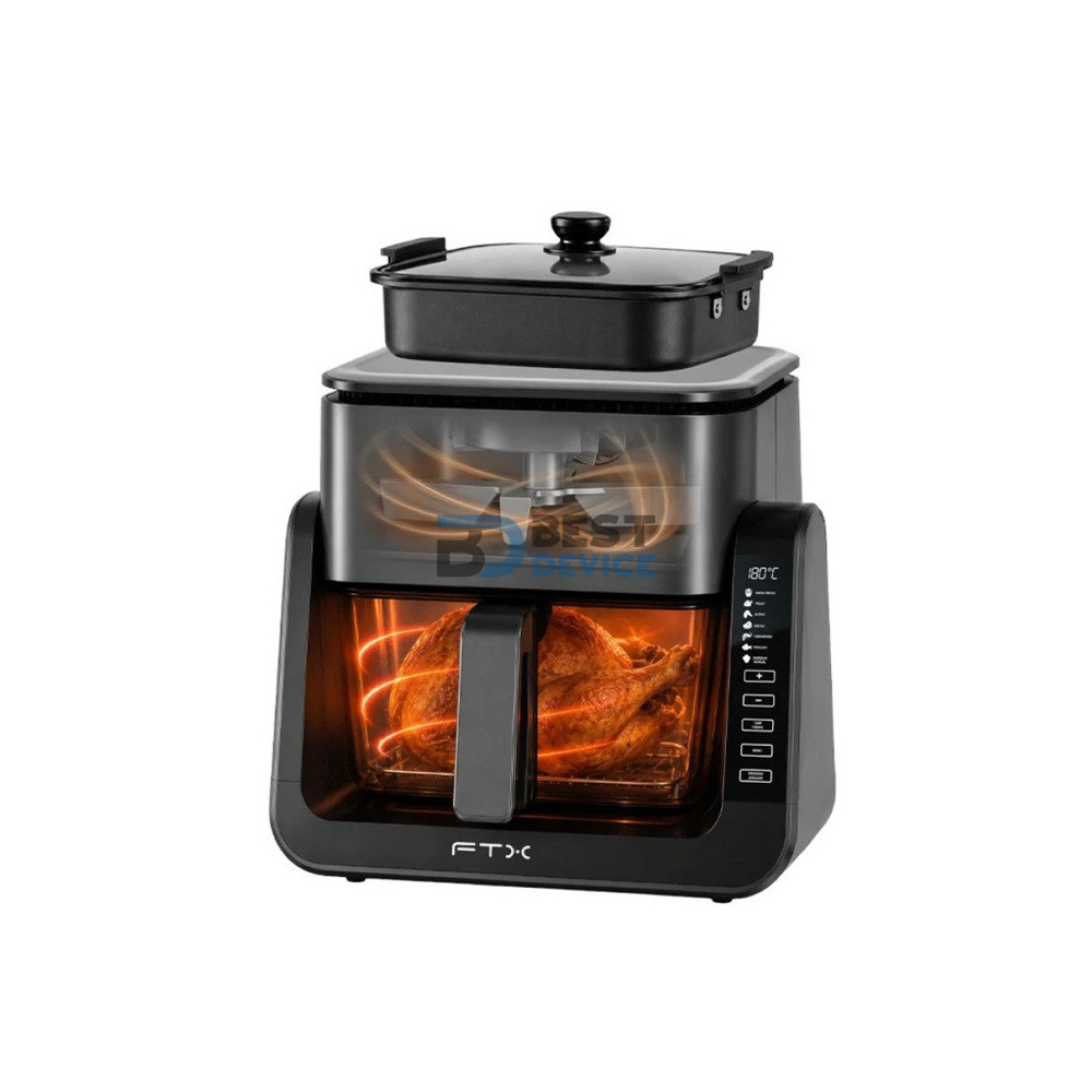 FREIDORA DE AIRE FTX AF2-07 10 EN 1 7L/1500W/220V/VIDRIO DIGITAL