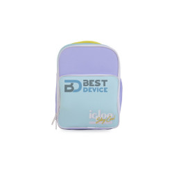 MOCHILA TÉRMICA IGLOO 12 LATAS RETRO LILA-AMARILLO 63074