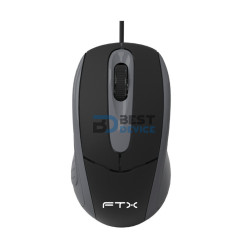 MOUSE FTX M56 1000DPI/3 BOT/USB/NEGRO