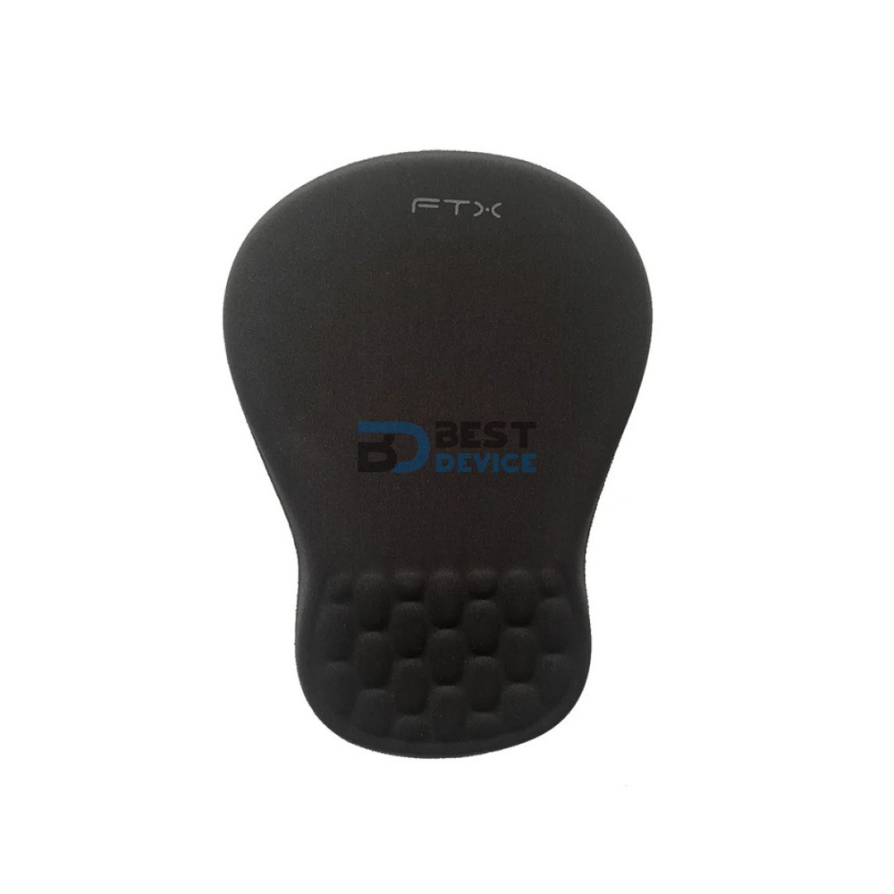 MOUSE PAD FTXMP31 CON APOYO 20X28CM/NEGRO