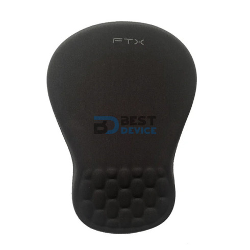 MOUSE PAD FTXMP31 CON APOYO 20X28CM/NEGRO