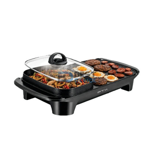 PARRILLA ELECTRICA + OLLA FTX EG2-136 2 EN 1 RECTANGULAR 1360W/220V