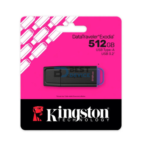 PENDRIVE KINGSTON DATATRAVELER EXODIA 512GB DTXG2/512GB USB-A 3.2