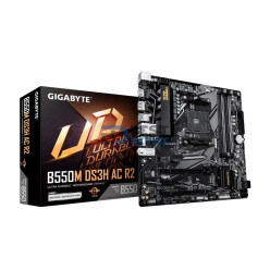 PLACA MADRE GIGABYTE AM4 B550M DS3H AC R2 S/R/HDMI/HDMI/DP/2M2/DDR4/WIFI/USB/MAT