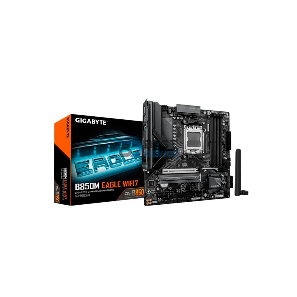 PLACA MADRE GIGABYTE AM5 B850M EAGLE WIFI7 DDR5 S/R/HDMI/DP/2M2/USB3.2/MATX