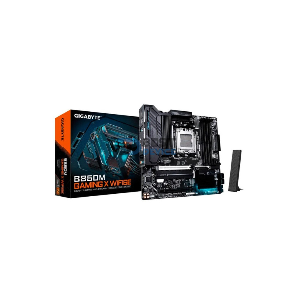 PLACA MADRE GIGABYTE AM5 B850M GAMING X WIFI6E DDR5 S/R/HDMI/2DP/2M2/USB3.2/MATX