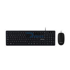 TECLADO+MOUSE FTX KM086 NUM/ESP/NEGRO/USB