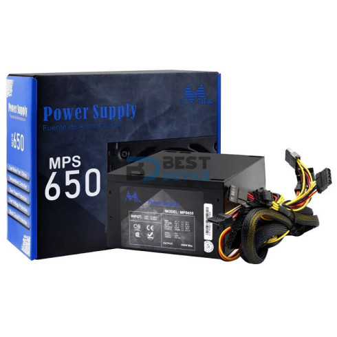 FUENTE MTEK 650 WATS ATX 24
