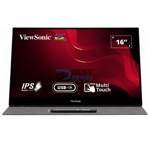MONITOR VIEWSONIC 15.6" PORTÁTIL TOUCH TD1655