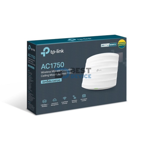 PUNTO DE ACCESO TP-LINK EAP245 2.4/5GHZ CEILING (TETO) 1750MBPS