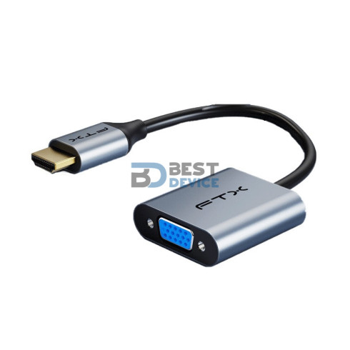 ADAPTADOR FTX FTX-C160-PU31-HMVGA1-S0.15 HDMI(M)-VGA(H) FHD/60HZ/GRIS