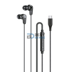 AURICULAR CON MICROFONO FTX E21C-BK CON CABLE USB-C DE 1.2 METROS NEGRO