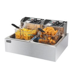 FREIDORA ELECTRICA FTX DF-20 20L ACERO INOXIDABLE CON 2 CESTAS