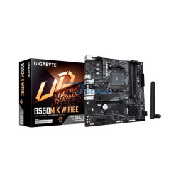 PLACA MADRE GIGABYTE AM4 B550M K WIFI6E S/R/HDMI/DP/2M2/DDR4/USB3.2/MATX