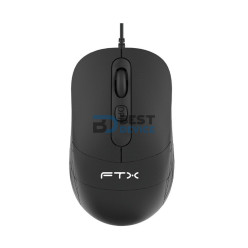 MOUSE FTX M73 2400DPI/4 BOT/USB/NEGRO