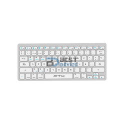 TECLADO BT FTXB1000 ULTRA SLIM ESP/PLATA