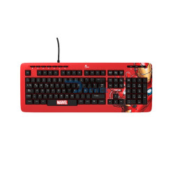 TECLADO XTECH USB XTK-M401IM IRON MAN ESP/ROJO/MULTIMEDIA