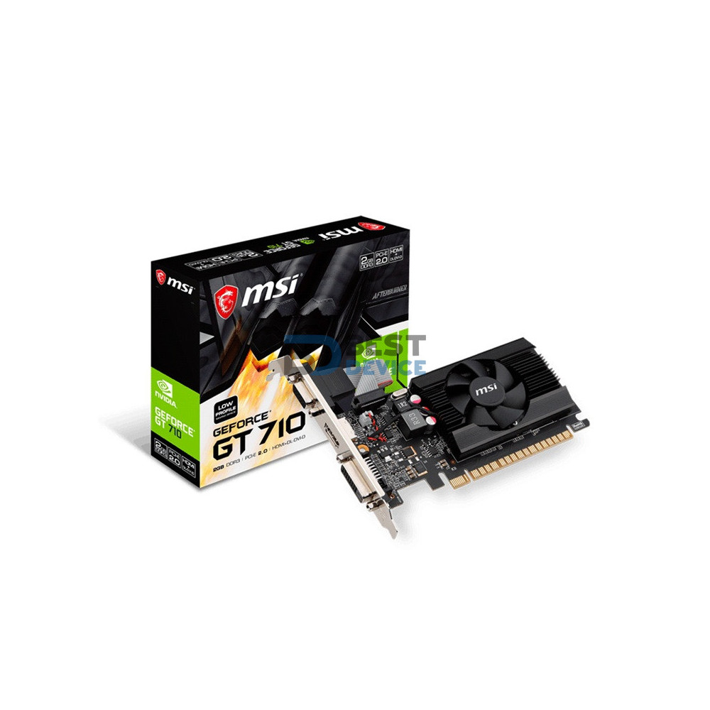 TARJETA GRÁFICA MSI GT710 2GB DDR3 GT710-2GD3-LP 912-V809-4427