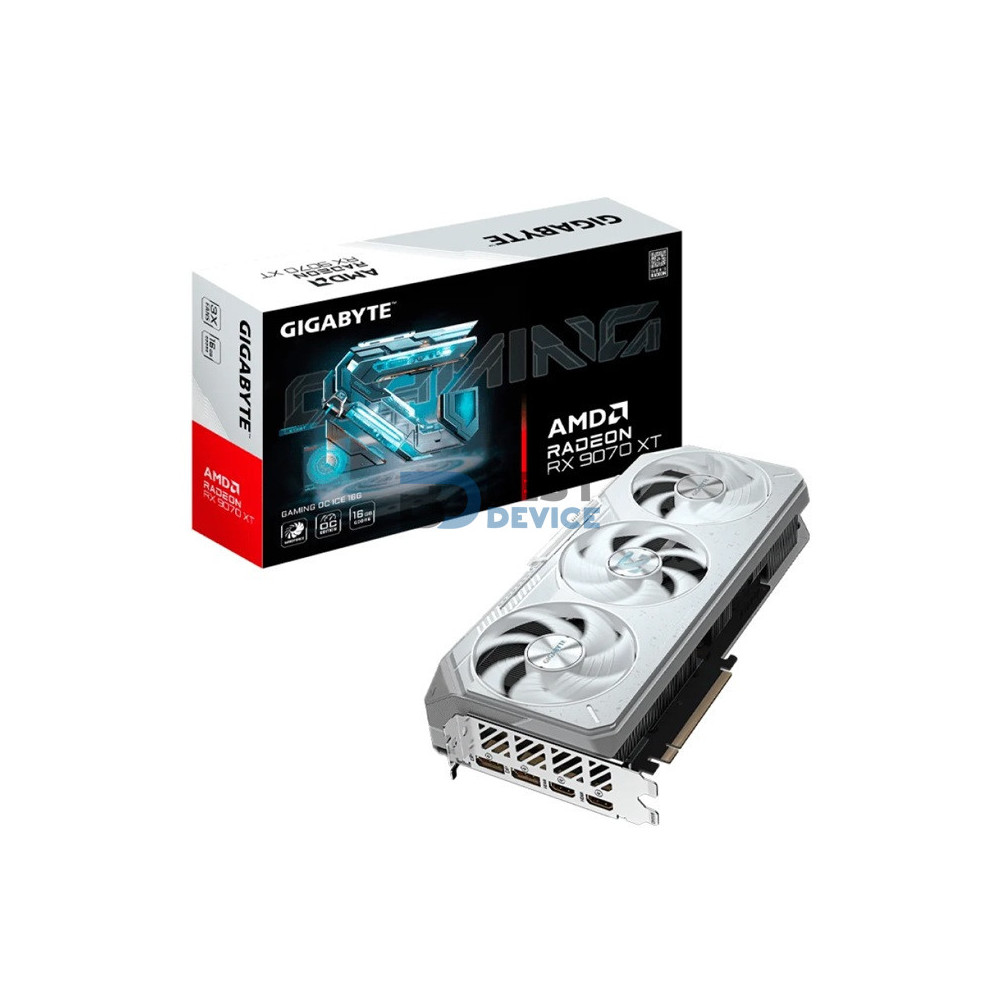 TARJETA GRÁFICA GIGABYTE RX9070 XT GAMING 16G OC ICE DDR6 GV-R907XGAMINGOCICE-16GD