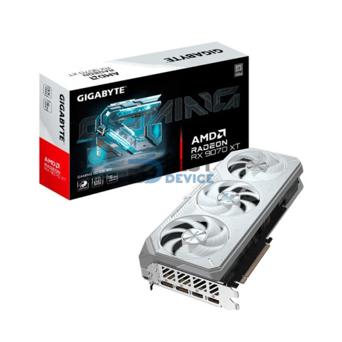 TARJETA GRÁFICA GIGABYTE RX9070 XT GAMING 16G OC ICE DDR6 GV-R907XGAMINGOCICE-16GD